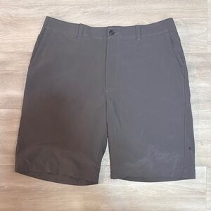 PGA Tour Men's Charcoal Flat Front Shorts